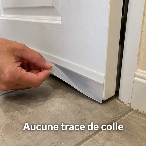 Peeling the strip off a door